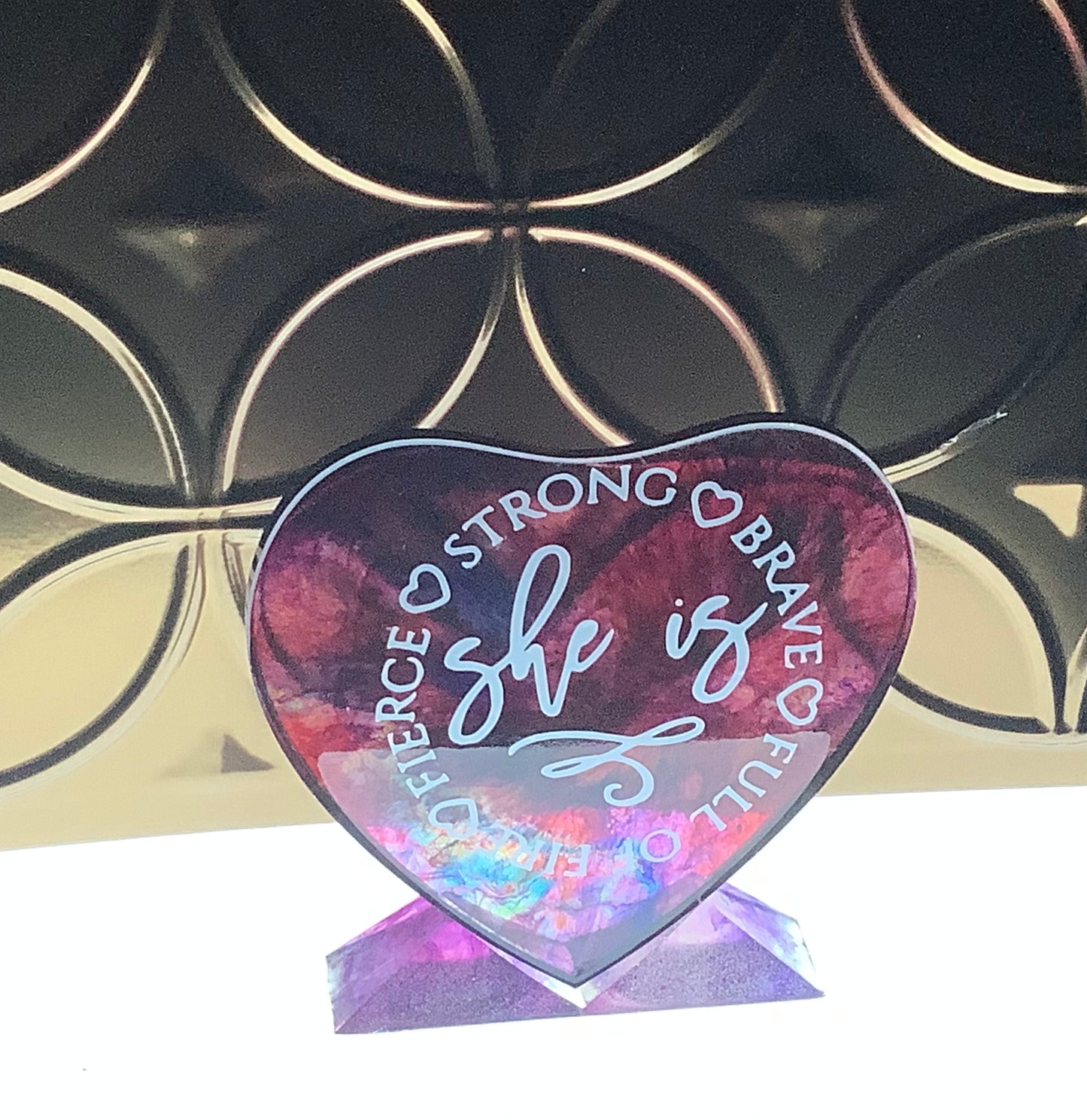 Heart Stand Plaque