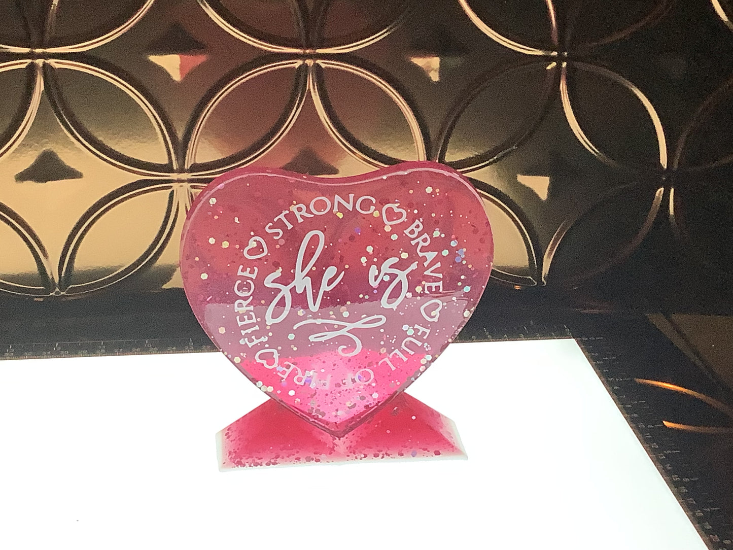 Heart Stand Plaque