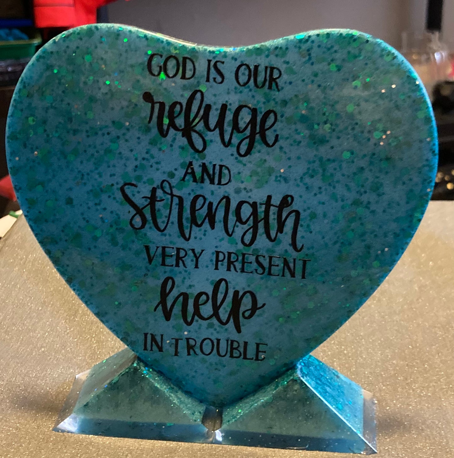 Heart Stand Plaque