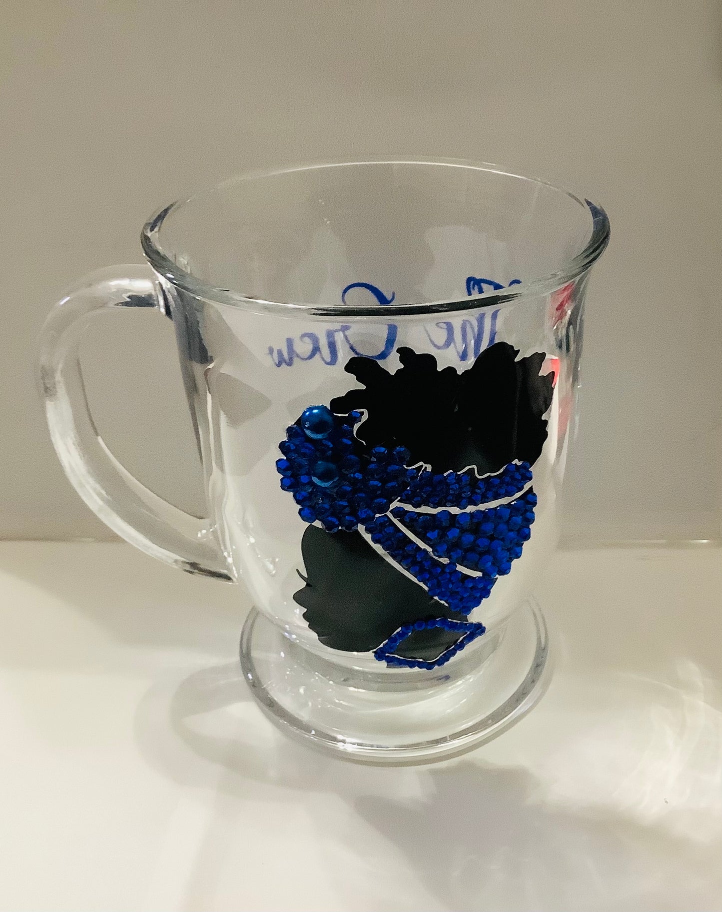 Blinged Out Glass Mugs